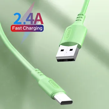C tipa USB Kabelis Datu kabeli 3A Ātrās Uzlādes vadu huawei xiaomi mi 9 Mobilā Tālruņa Vadu Gumijas usb c tipa Kabeļi aksesuāri