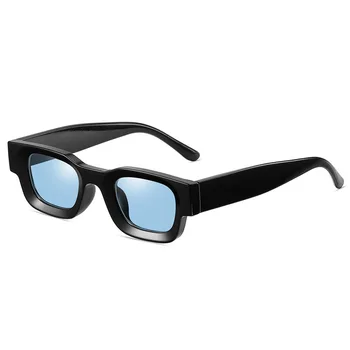 Populārās Modes Nelielu Kvadrātveida Polarizētās Saulesbrilles Sieviešu Retro Punk Toņos Anti-glare UV400 Vīriešiem Trending Saules Brilles