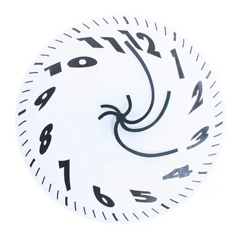 Pagriežot Izkropļota Newfangled Pulkstenis Mūsdienu Dizaina Klusums Anotācija Sienas Skatīties Sirreālā Kušanas Rokas Pulkstenis Dzīvojamā Istaba Dekori