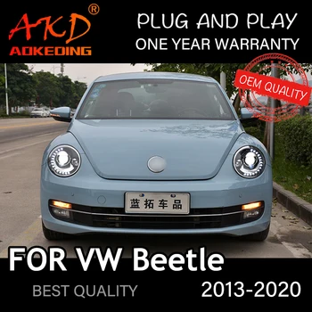 Lukturu VW Beetle 2013. līdz 2020. gadam, Auto автомобильные товары LED dienas gaitas lukturi Hella 5 Xenon Lēcu Hid H7 Vabole Auto Piederumi