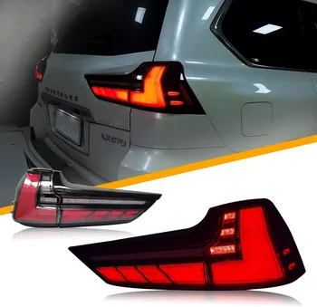 LED aizmugurējos lukturus, Montāža 2016-2021 Lexus LX570 dienas gaitas lukturi Ar Palaišanas Animācija, Astes Gaismas Sērijveida Pagrieziena Signāla