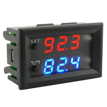 W2809 12V AC110-220V Zondes Līnijas Digitālo Temperatūras Kontroli, LED Displejs, Termostats Ar Siltumenerģijas/Dzesēšanas Kontroles Instruments